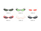 S1054 - Women Retro Vintage Slim Oval Sunglasses - Iris Fashion Inc. | Wholesale Sunglasses and Glasses