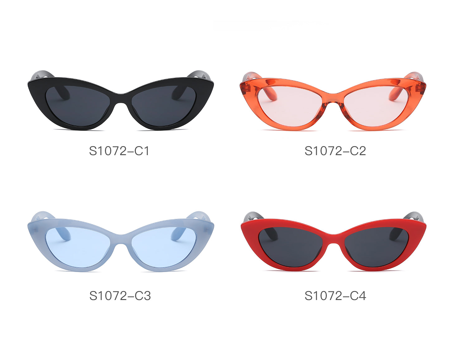 S1072 - Women Retro Cat Eye Sunglasses - Iris Fashion Inc. | Wholesale Sunglasses and Glasses