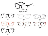S1149 - Classic Rectangle Horn Rimmed Blue Light Blocker Glasses - Iris Fashion Inc. | Wholesale Sunglasses and Glasses