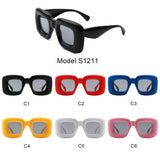 S1211 - Classic Square Irregular Chic Chunky Fashion Sunglasses