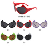 S1216 - Round Oversize Fashion Cat Eye Wholesale Sunglasses