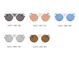 S2012 - Modern Fashion Round Flat Divider Bridge Sunglasses - Iris Fashion Inc. | Wholesale Sunglasses and Glasses