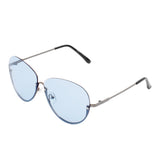 S2026 - Half Frame Oversize Aviator Sunglasses - Iris Fashion Inc. | Wholesale Sunglasses and Glasses