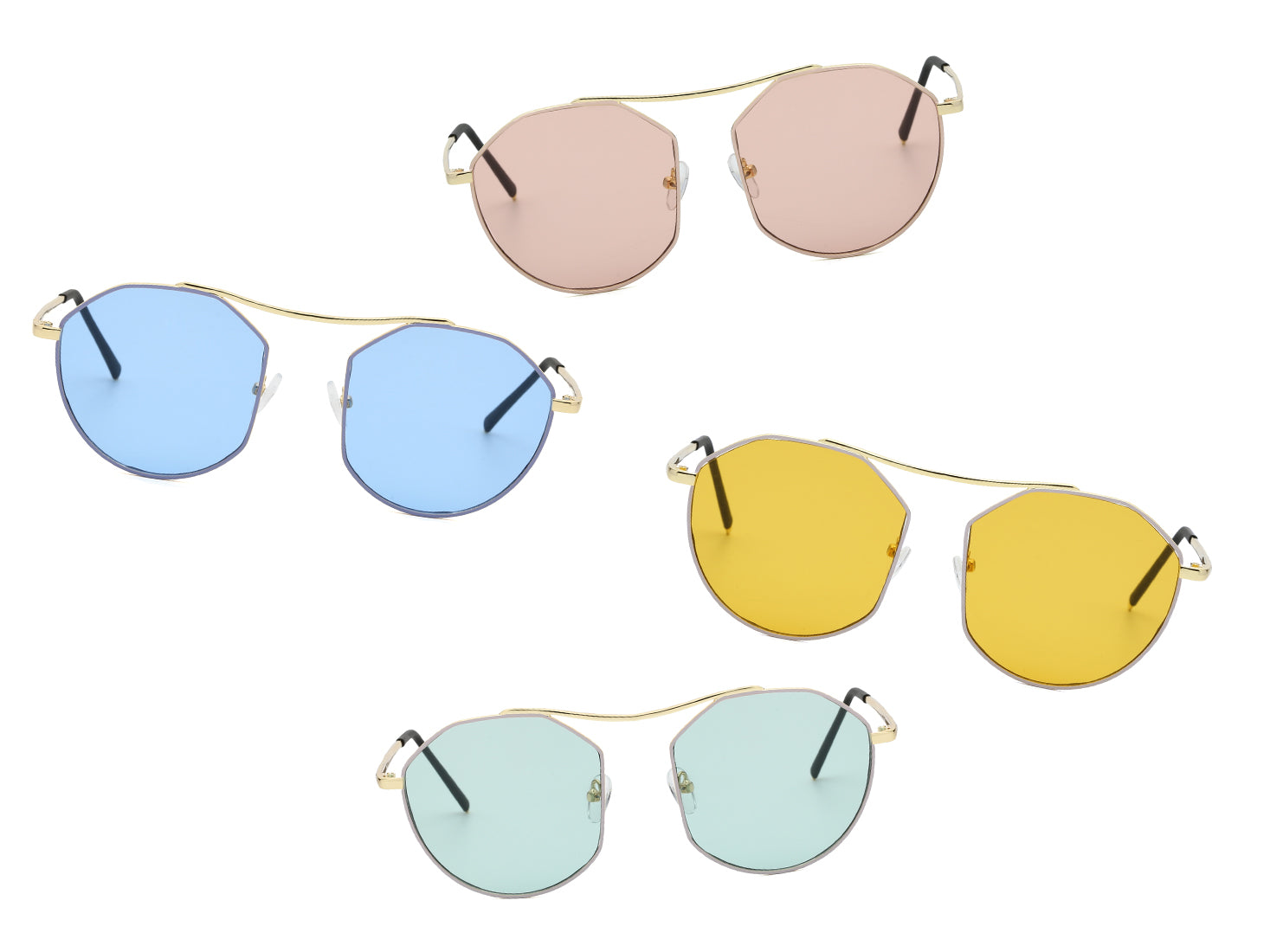 S2035 - Women Round Tinted Lens Sunglasses - Iris Fashion Inc. | Wholesale Sunglasses and Glasses