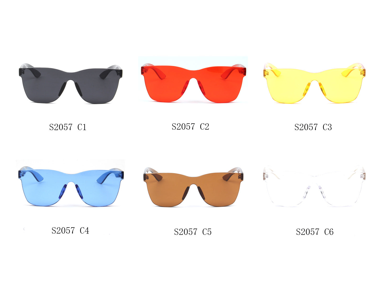 S2057 - Retro Flat Lens Square Tinted Sunglasses - Iris Fashion Inc. | Wholesale Sunglasses and Glasses