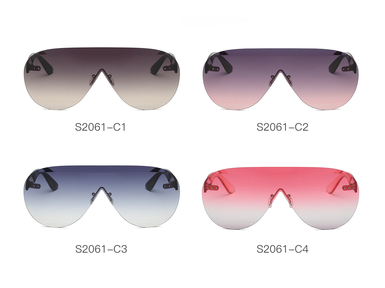 S2061 - Women Oversized Aviator Fashion Sunglasses - Iris Fashion Inc. | Wholesale Sunglasses and Glasses