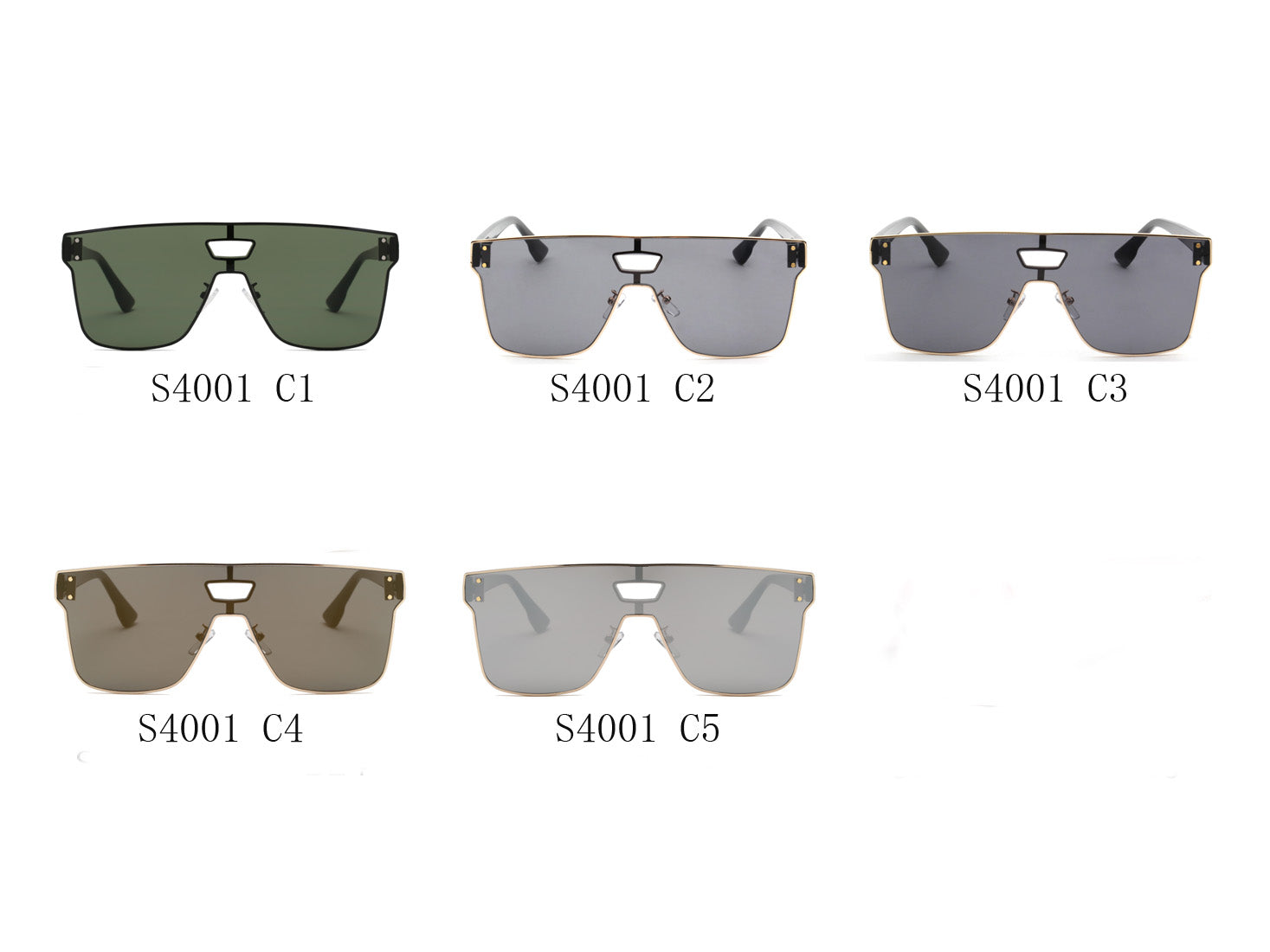 S4001 - Unisex Retro Vintage Square Sunglasses - Iris Fashion Inc. | Wholesale Sunglasses and Glasses