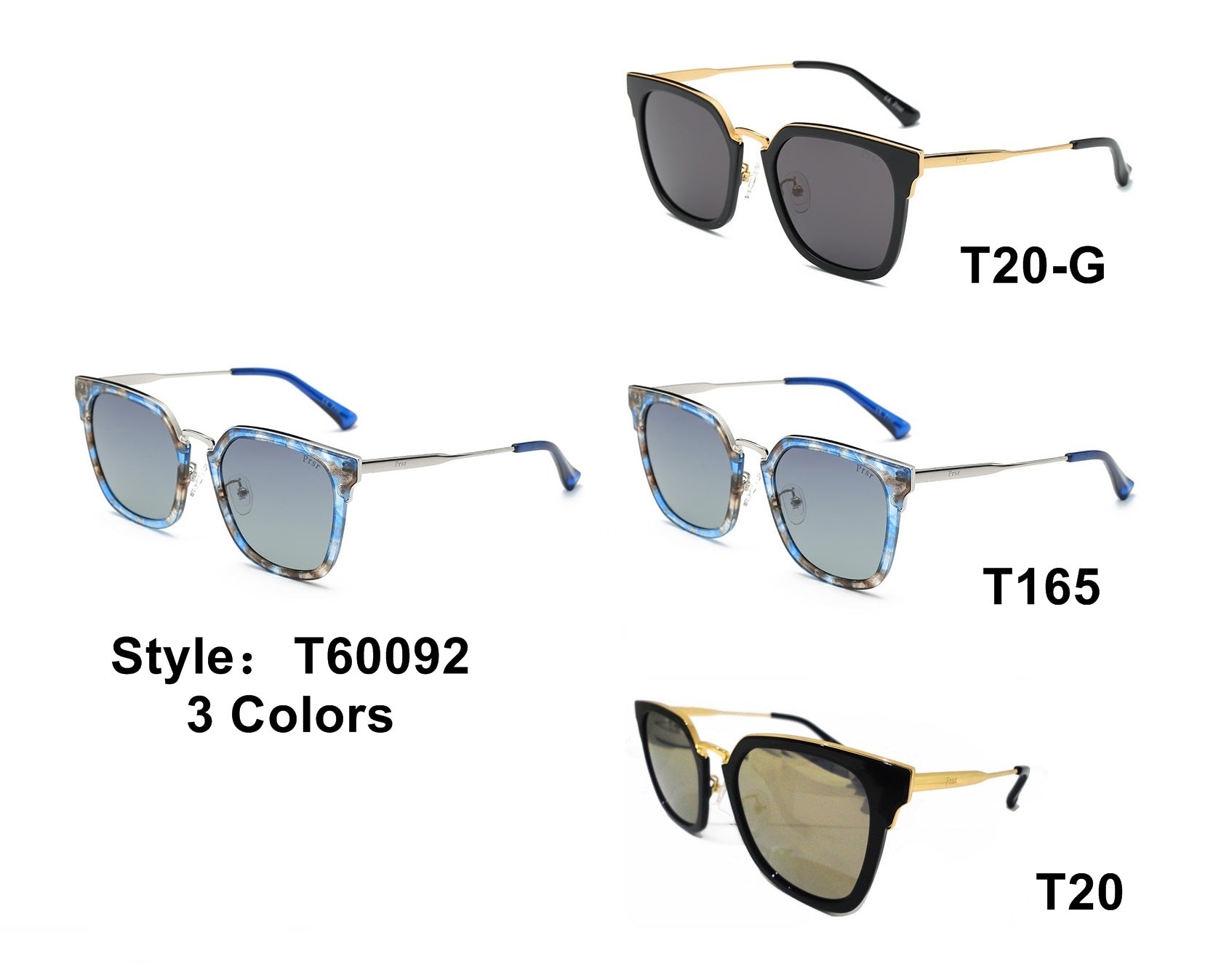 PRSR-T60092 - Women Square Fashion Sunglasses - Iris Fashion Inc. | Wholesale Sunglasses and Glasses