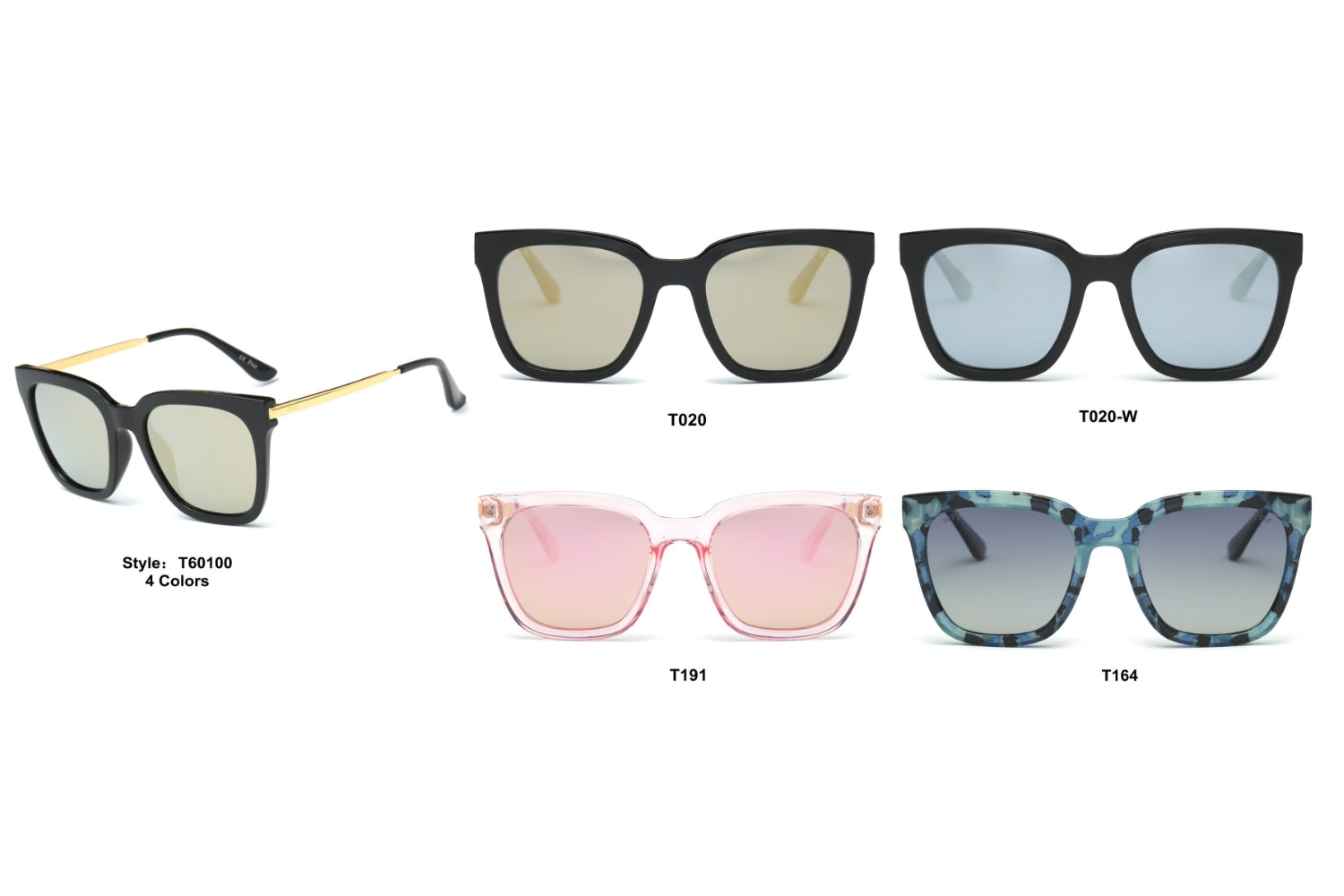 PRSR-T60100 - Women Polarized Fashion Cat Eye Sunglasses - Iris Fashion Inc. | Wholesale Sunglasses and Glasses
