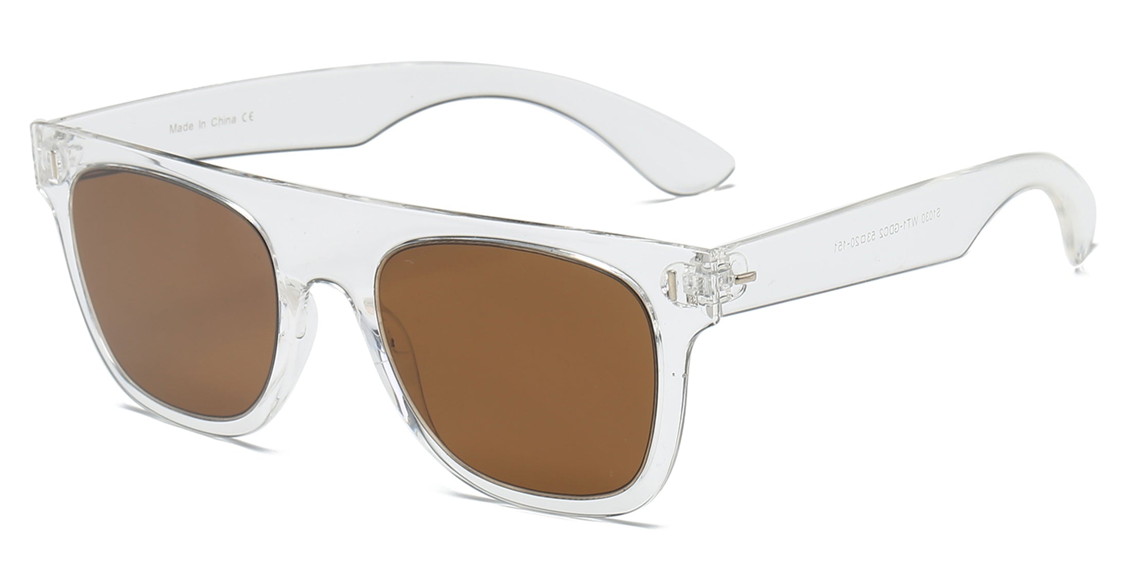 S1030 - Classic Square Mirrored Lens Sunglasses - Iris Fashion Inc. | Wholesale Sunglasses and Glasses