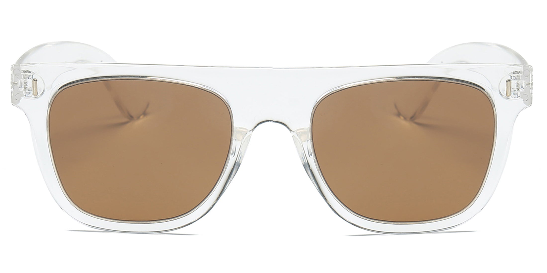 S1030 - Classic Square Mirrored Lens Sunglasses - Iris Fashion Inc. | Wholesale Sunglasses and Glasses