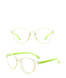 HK1002 - Kids Round Circle Fashion Blue Light Blocker Glasses