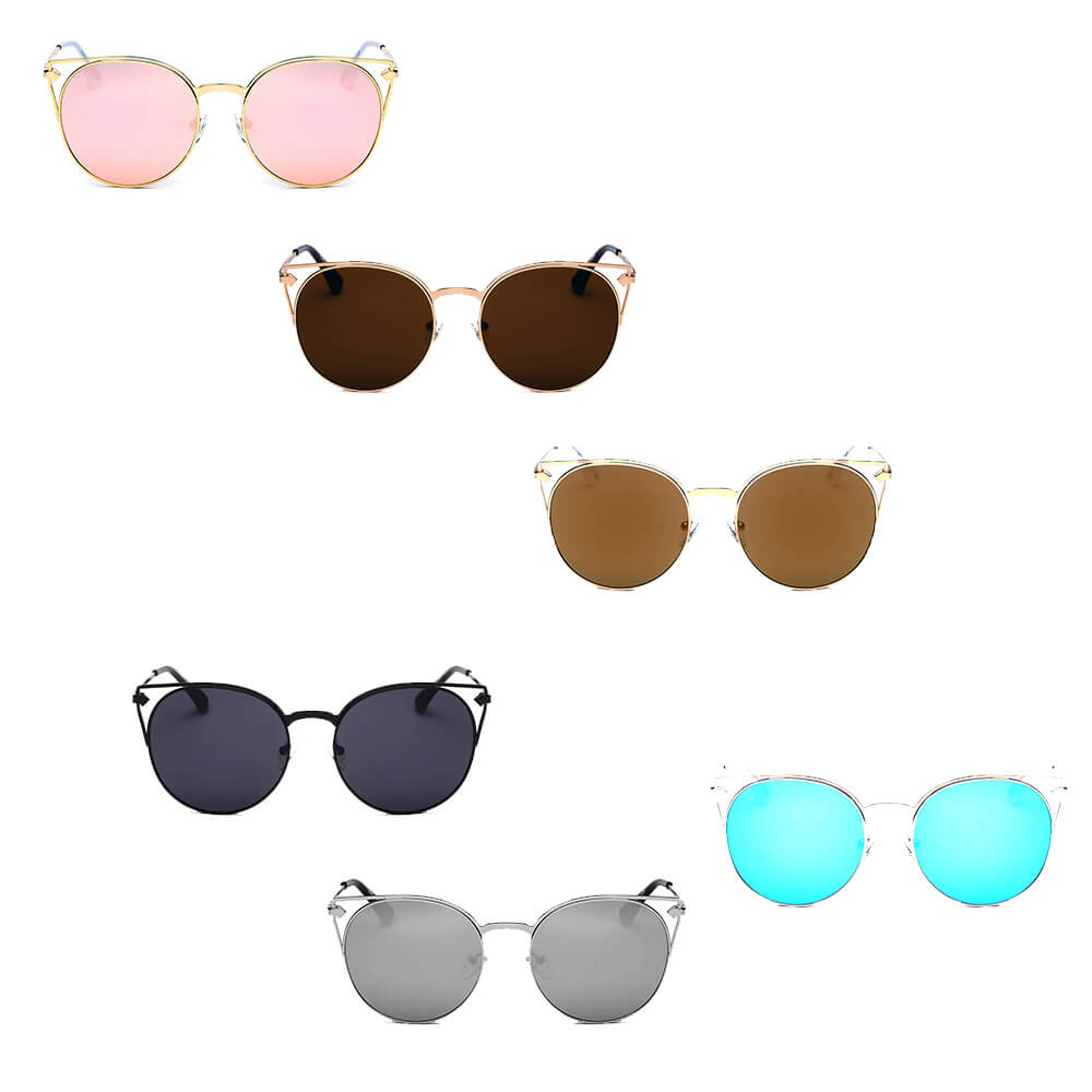 CA04 - Women Round Cat Eye Sunglasses - Iris Fashion Inc. | Wholesale Sunglasses and Glasses
