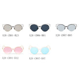 A20 Women's Signature Cut-Out Round Cat Eye Sunglasses - Iris Fashion Inc. | Wholesale Sunglasses and Glasses