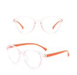 HK1002 - Kids Round Circle Fashion Blue Light Blocker Glasses
