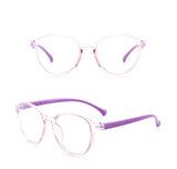 HK1002 - Kids Round Circle Fashion Blue Light Blocker Glasses
