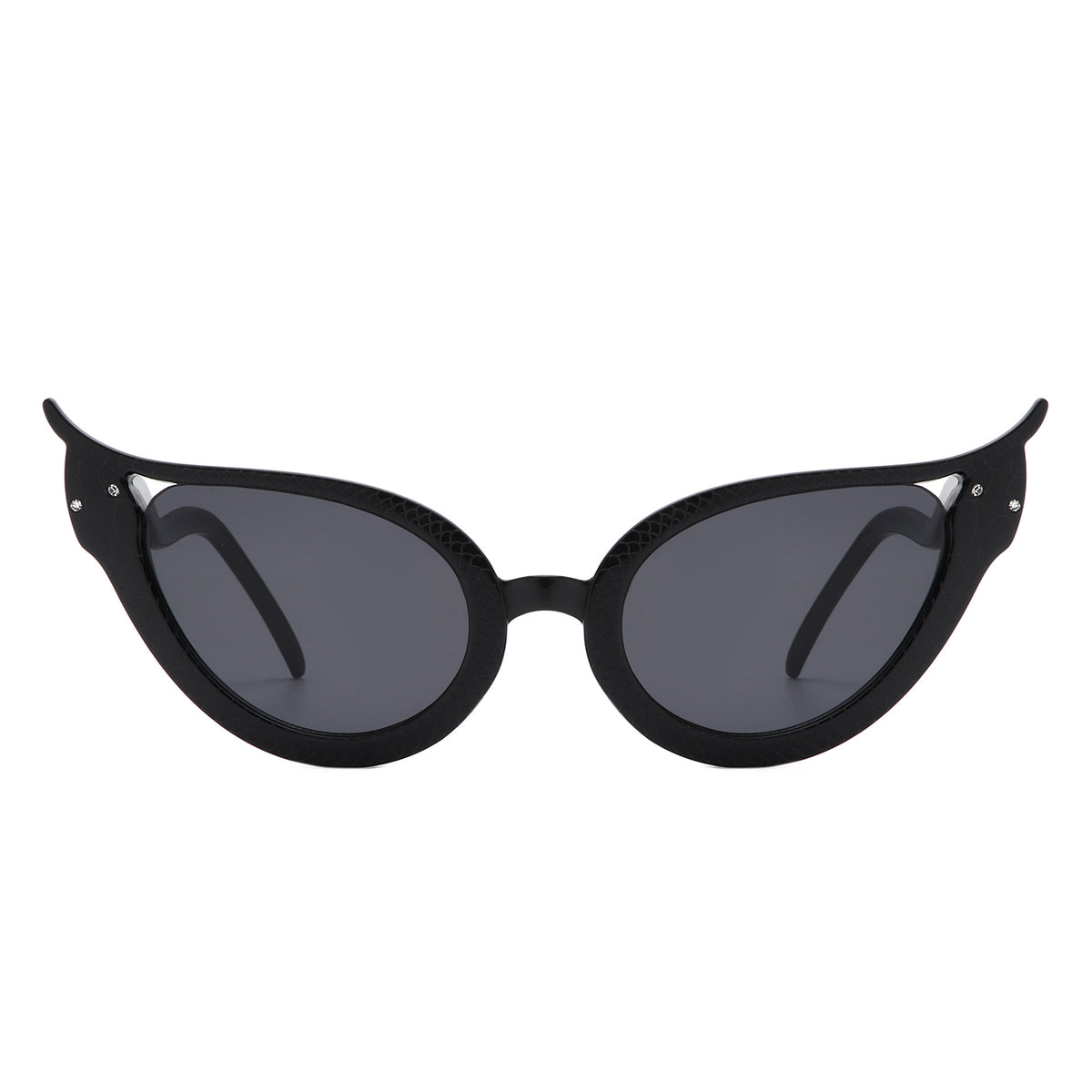 HS1251 - Women Fashion Wavy Design High Pointed Cat Eye Wholesale Sunglasses