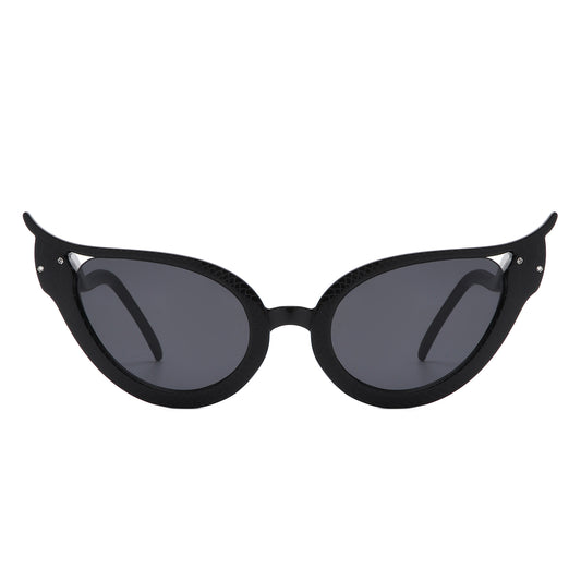 HS1251 - Women Fashion Wavy Design High Pointed Cat Eye Wholesale Sunglasses