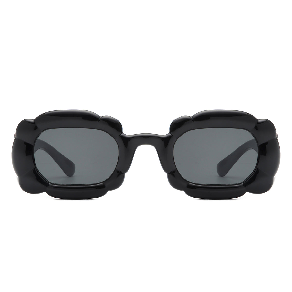 HS1268 - Square Thick Frame Geometric Irregular Fashion Wholesale Sunglasses