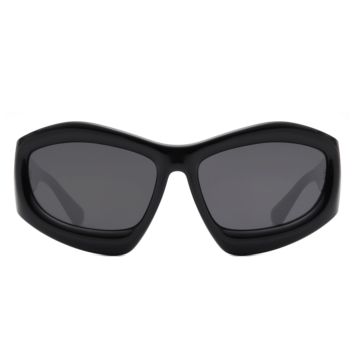 S1223 - Geometric Square Tinted Oversize Chunky Fashion Wholesale Sunglasses