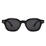 S1263 - Retro Square Round Thick Frame Sunglasses - Iris Fashion