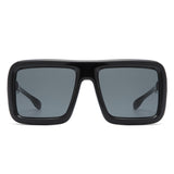 HS1281 - Oversize Square Flat Top Women Fashion Wholesale Sunglasses