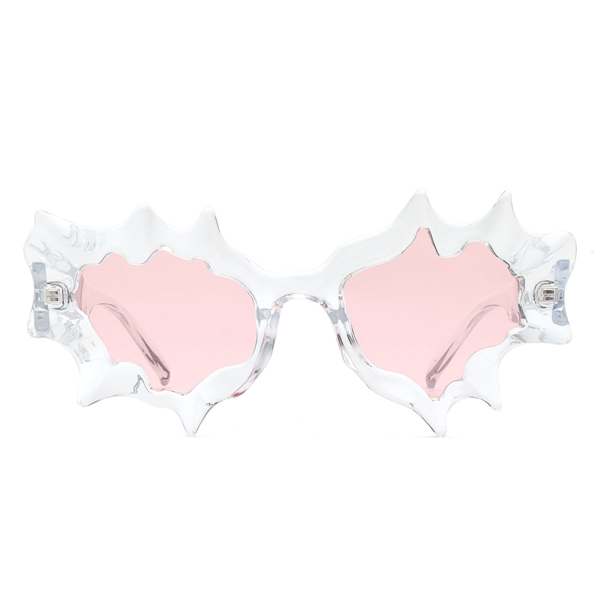 S1233 - Irregular Spiky Round Tinted Geometric Novelty Wholesale Sunglasses