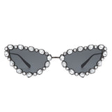 HJ2064 - Women Cat Eye Rhinestone Luxury Fashion Wholesale Sunglasses