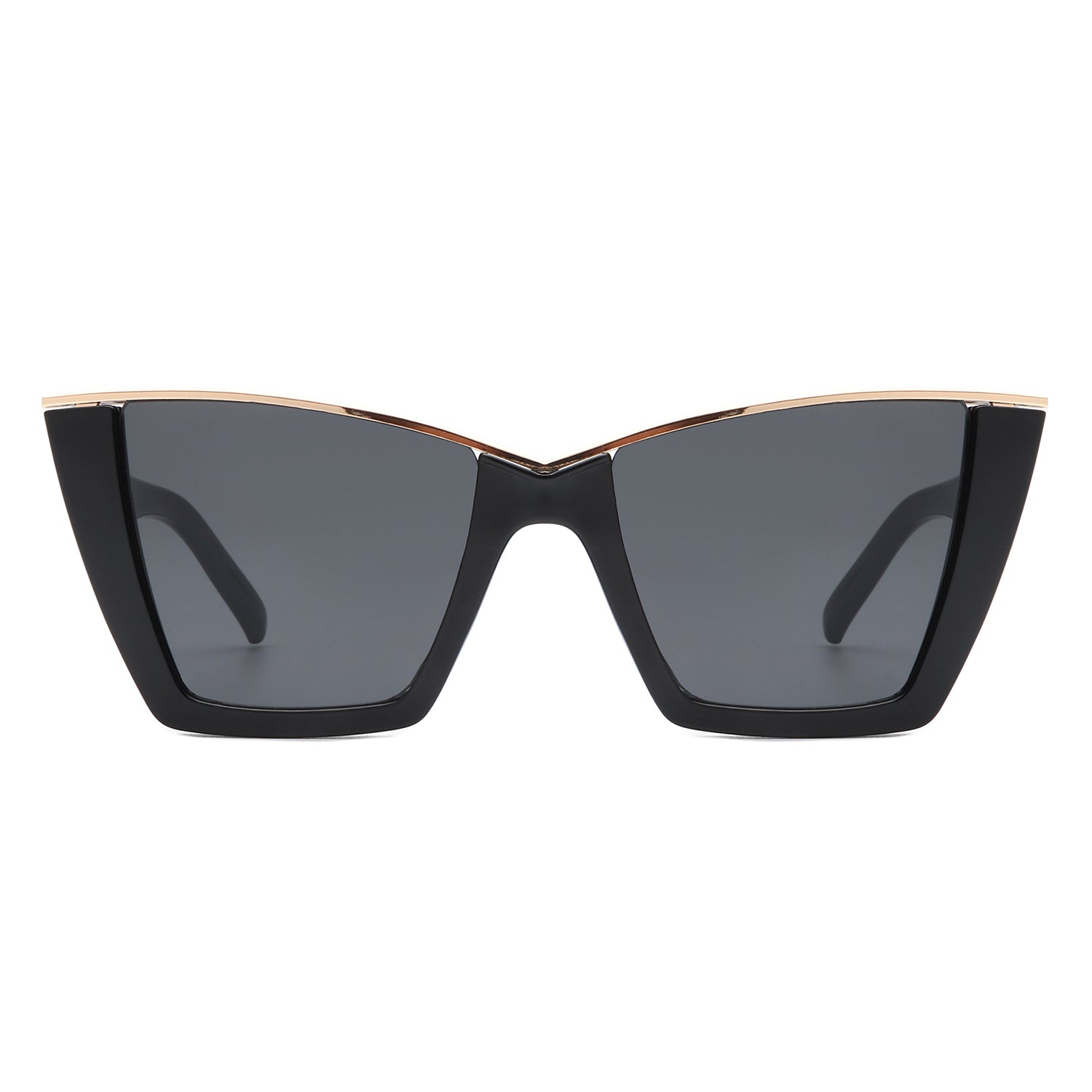 HS2153 - Vintage Square Half Frame Women Fashion Cat Eye Wholesale Sunglasses