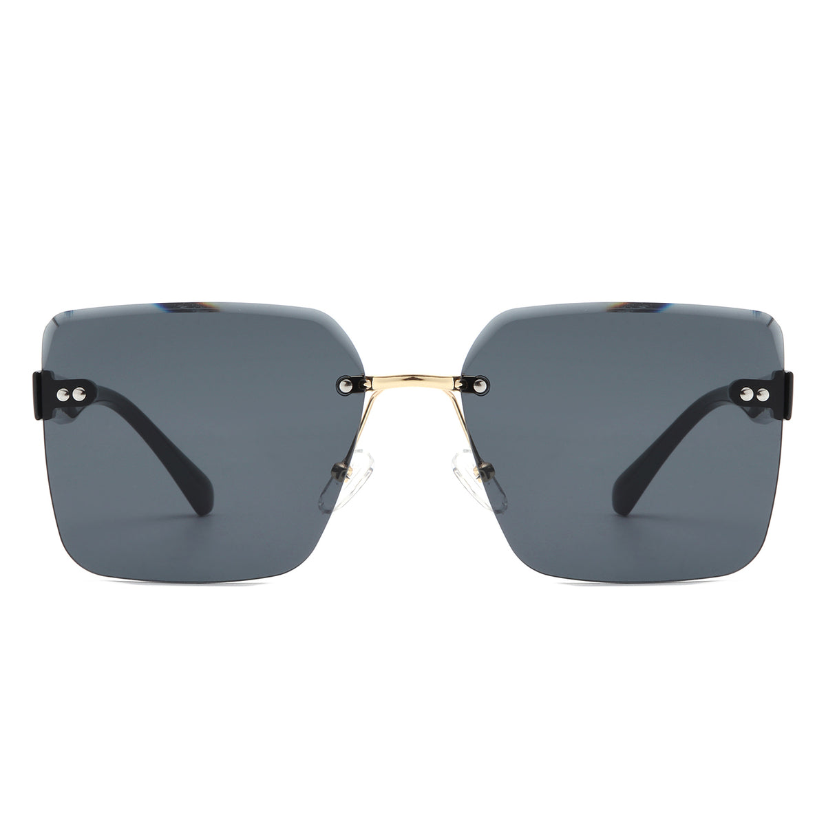 HW2054 - Square Rimless Fashion Tinted Women Wholesale Sunglasses