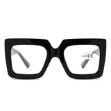 HR1002 - Oversize Square Reading Glasses - Iris Fashion