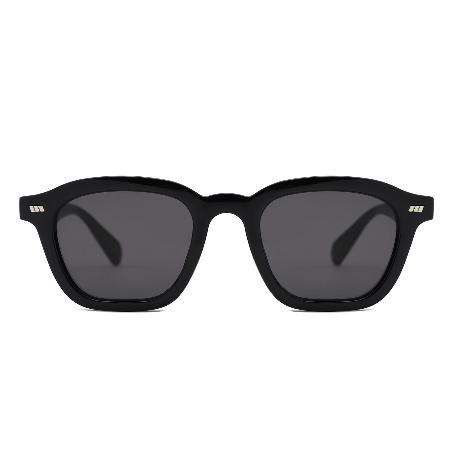 S1264 - Square Bold Retro Thick Frame Sunglasses - Iris Fashion