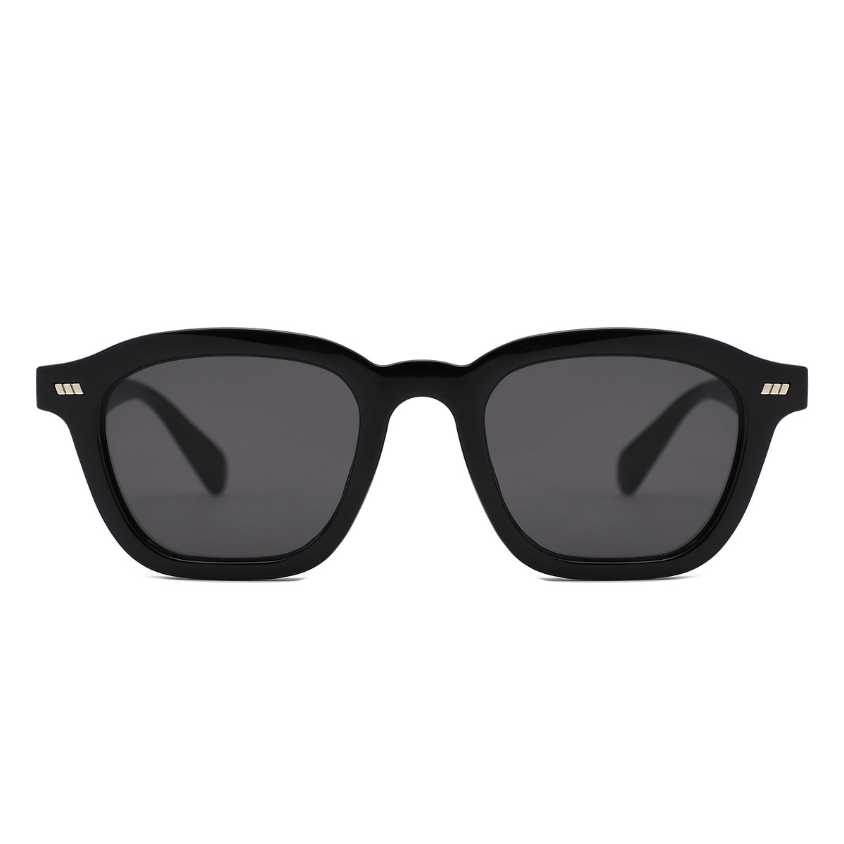 S1264 - Square Bold Retro Thick Frame Sunglasses - Iris Fashion