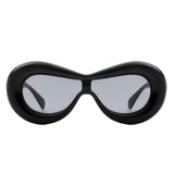 S2120-1 - Oversize Oval Retro Modern Chic Fashion Wholesale Sunglasses