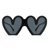 68159 - Heart Shaped Oversized Party Fashion Wholesale Sunglasses