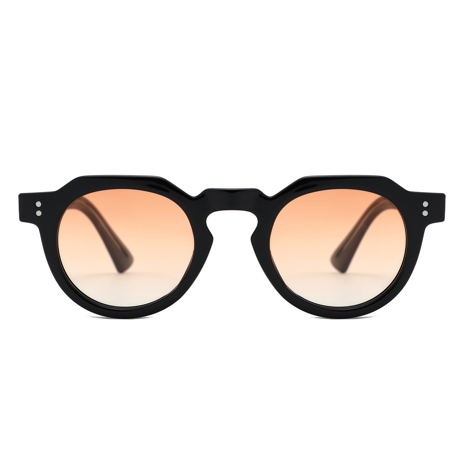 P/C028-1 - Round Keyhole Modern Sunglasses - Iris Fashion