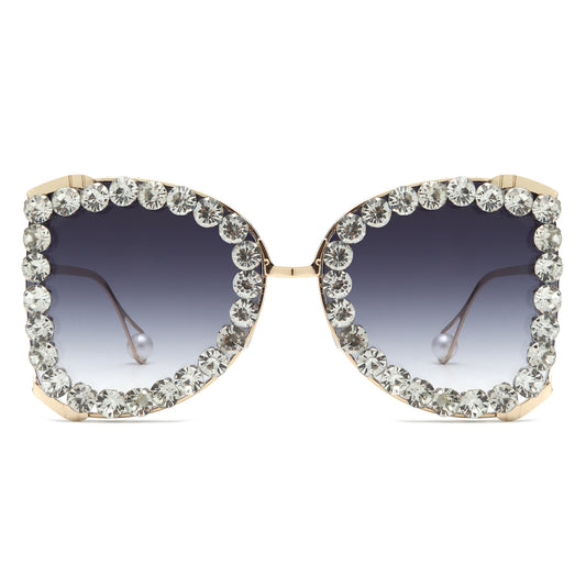 HJ3032 - Rhinestone Oversize Butterfly Luxury Women Wholesale Sunglasses