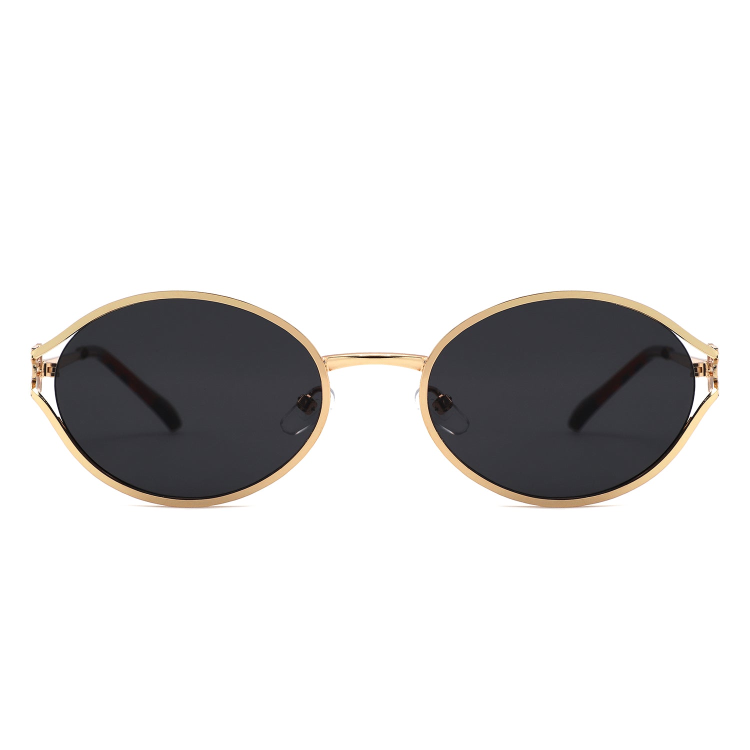 HJ2152 - Vintage Round Metal Color Tint Lenses Sunglasses - Iris Fashion