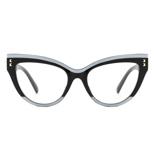 HS1304 - Women Double Tone Frame Anti Blue Light Wholesale Glasses - Iris Fashion