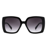 S2139 - Oversize Flat Top Square Women Fashion Wholesale Sunglasses