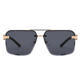 HJ2137 - Rimless Square Fashion Top-Bar Wholesale Sunglasses