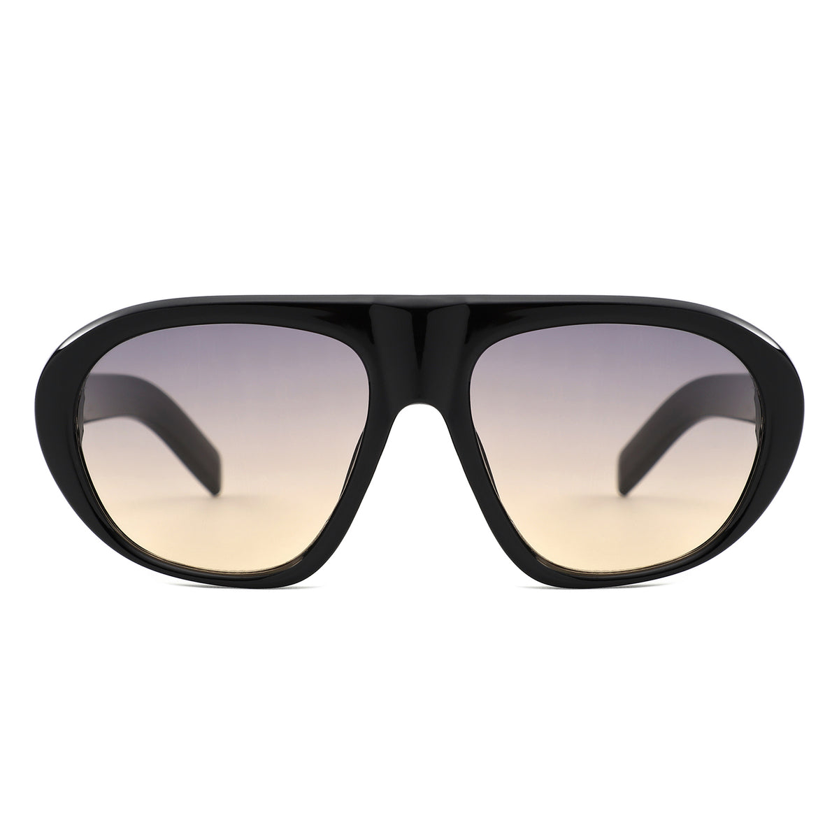 HS1437 - Oversized Retro Shield Sunglasses