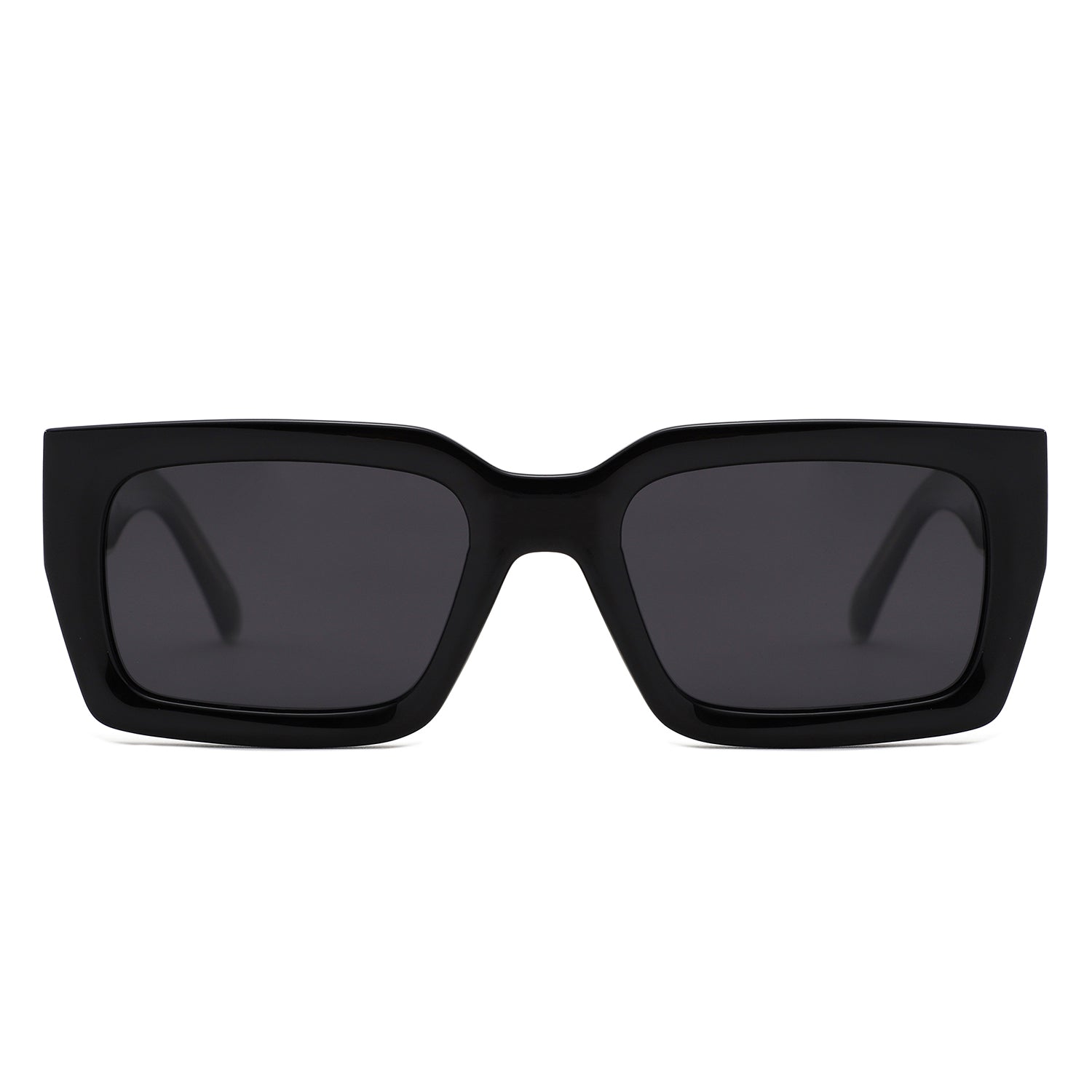 P/C011 - Chunky Rectangle Retro Sunglasses - Iris Fashion