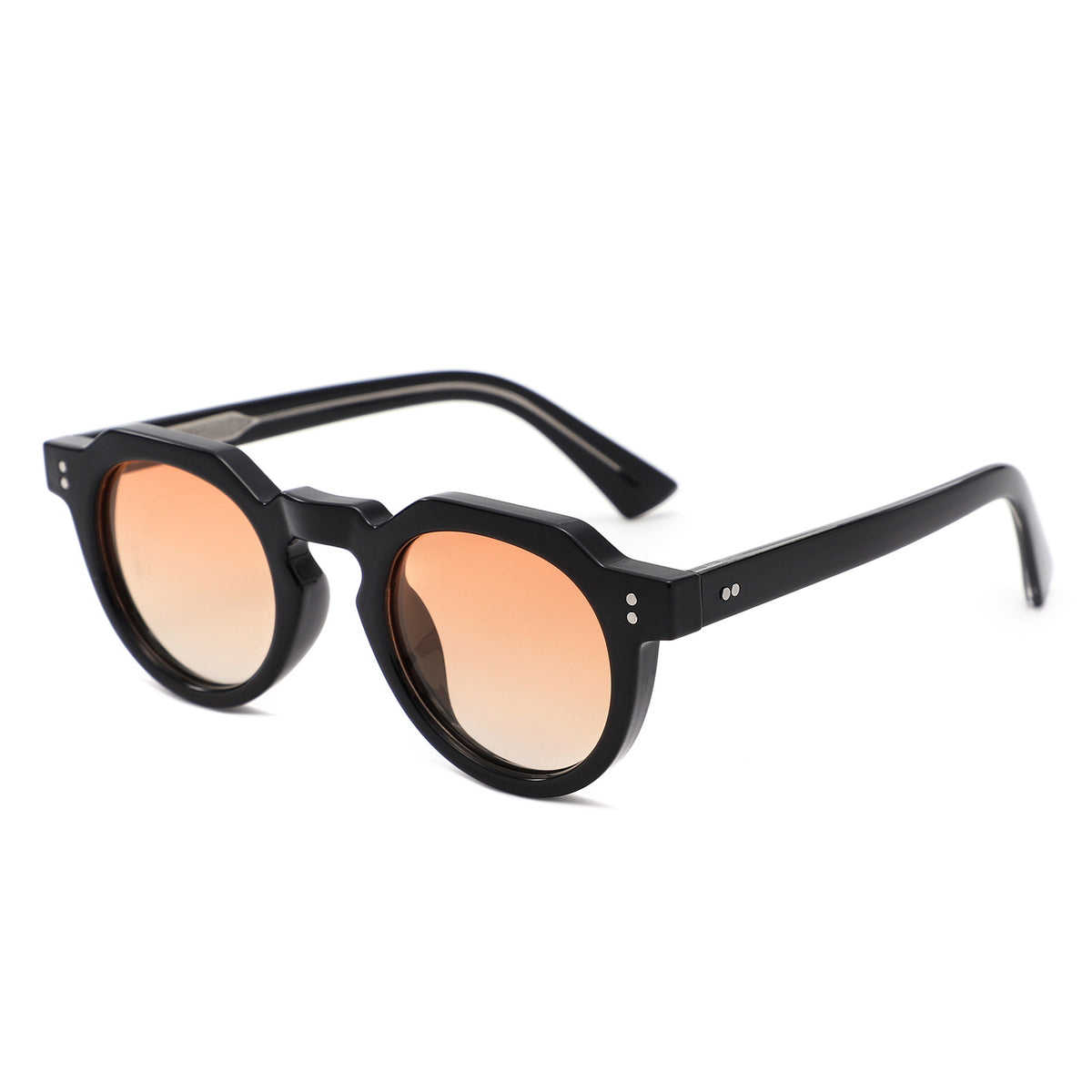 P/C028-1 - Round Keyhole Modern Sunglasses - Iris Fashion