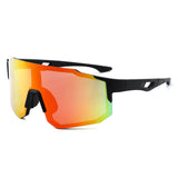 HY1024 - Sport Rimless Mirrored Shield Sunglasses