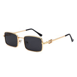 HJ2151 - Women Slim Rectangle Metal Fashion Sunglasses