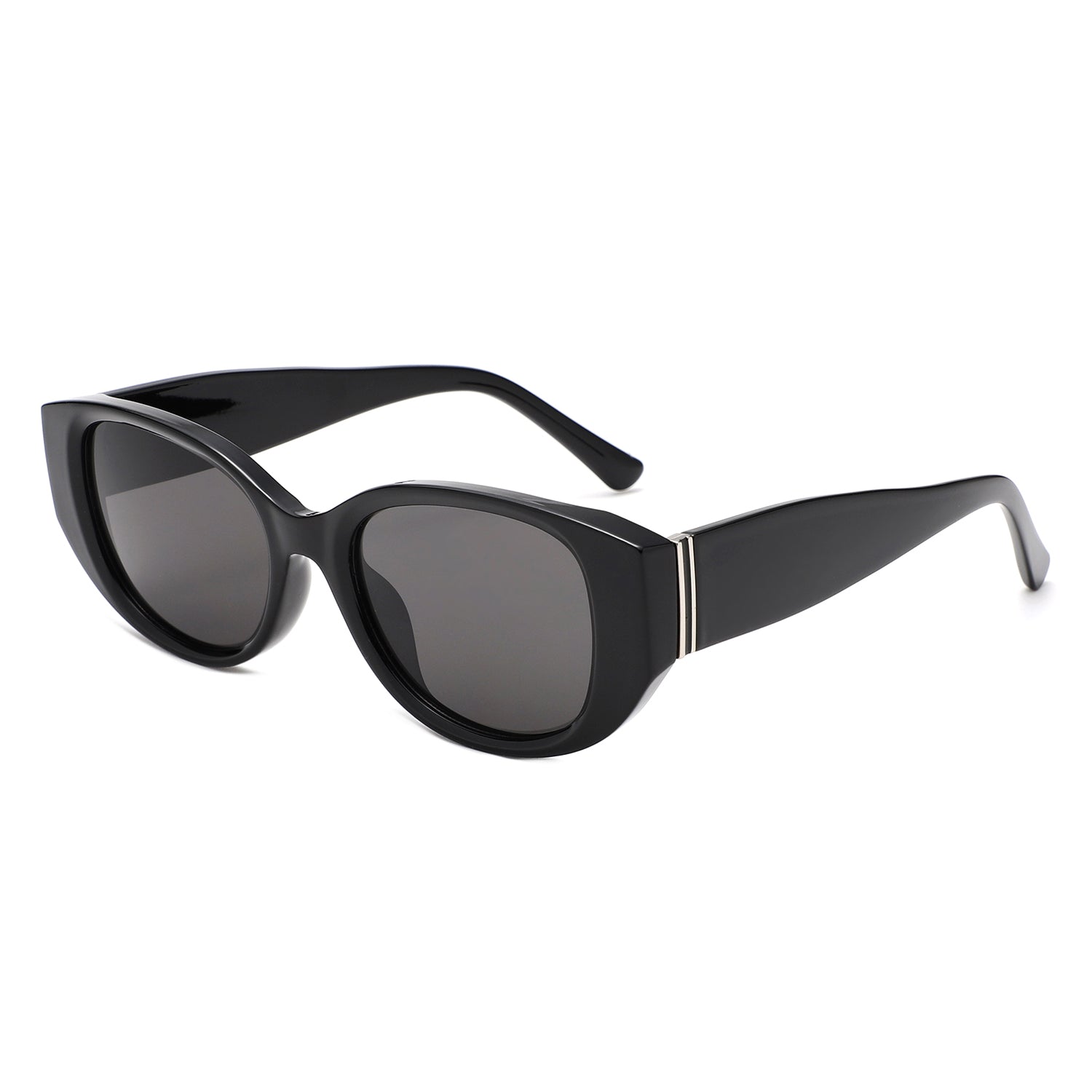 HS2214 - Women Oversized Oval Cat Eye Sunglasses - Iris Fashion