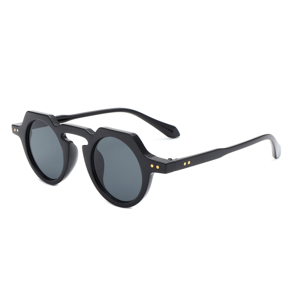 HS1283 - Round Retro Geometric Tinted Circle Fashion Wholesale Sunglasses