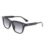 S1238 - Square Classic Horn Rimmed Tinted Flat Top Wholesale Sunglasses