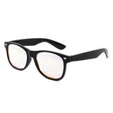 067 - Square Reto Mirrored Prism Lens Sunglasses
